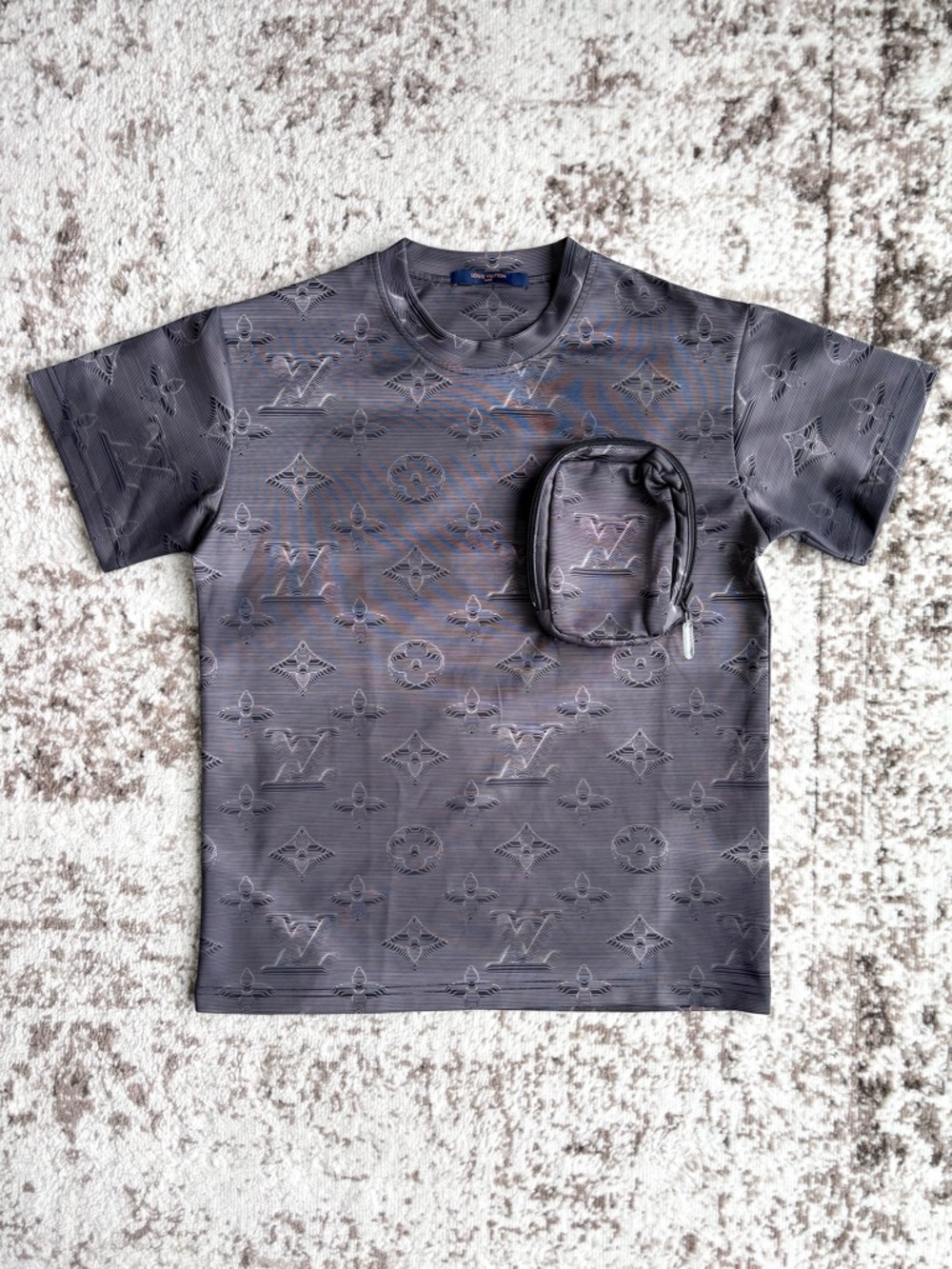 Louis Vuitton Men’s 3D Effect Pocket Packable Monogram T-Shirt